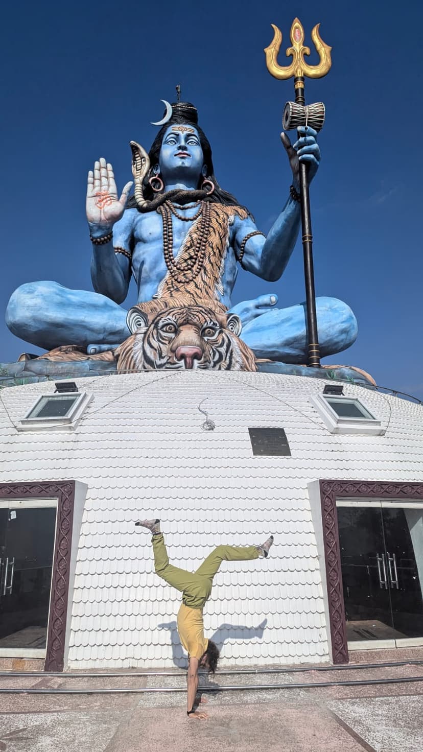 Giant Shiva Statue above Pokhara on the trail